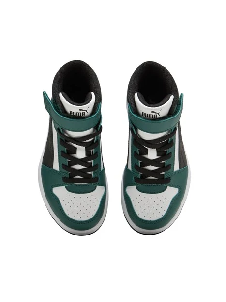 SNEAKERS ALTE CON STRAPPO E LACCI BAMBINO VERDE
