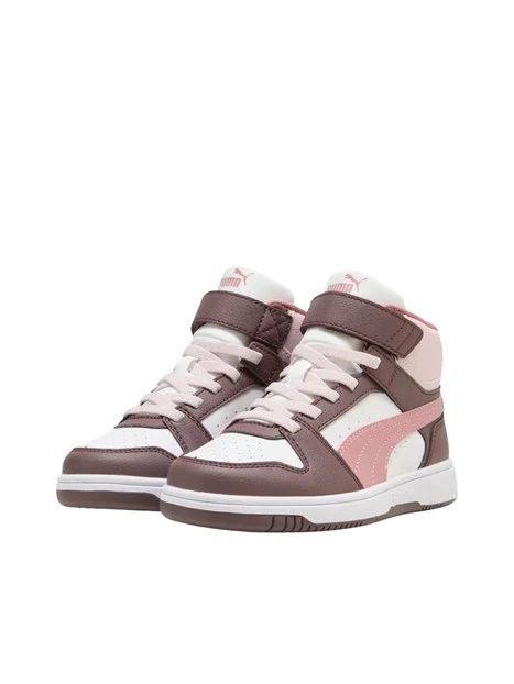 SNEAKERS ALTE CON STRAPPO E LACCI BAMBINA ROSA