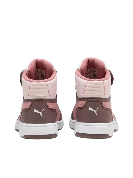SNEAKERS ALTE CON STRAPPO E LACCI BAMBINA ROSA