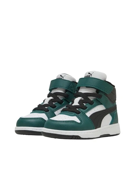 SNEAKERS ALTE PRIMI PASSI CON STRAPPO BAMBINO VERDE
