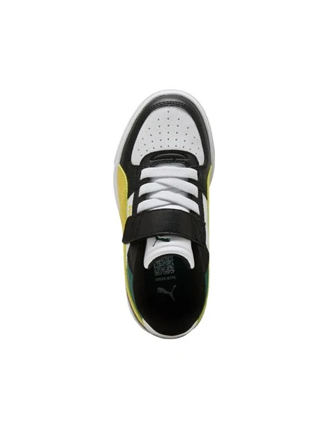 SNEAKERS BASSE COLOR BLOCK CON STRAPPO BAMBINO NERO