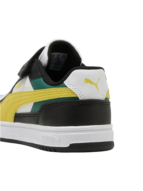 SNEAKERS BASSE COLOR BLOCK CON STRAPPO BAMBINO NERO