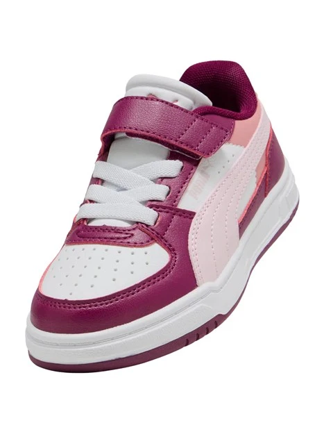 SNEAKERS BASSE COLOR BLOCK CON STRAPPO BAMBINO FUCSIA