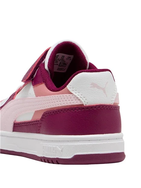 SNEAKERS BASSE COLOR BLOCK CON STRAPPO BAMBINO FUCSIA
