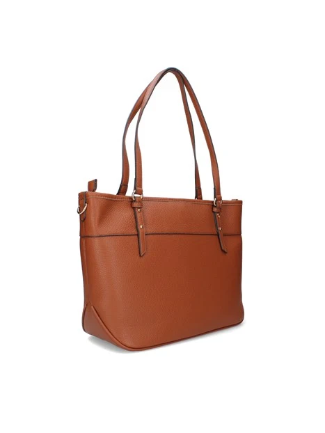 BORSA SHOPPING CON TASCA FRONTALE DONNA MARRONE