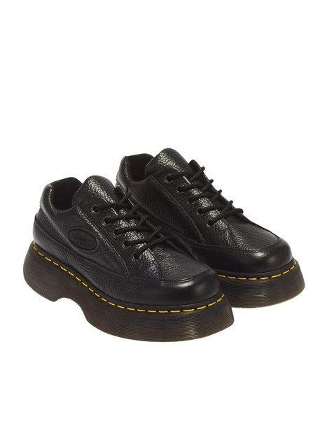STRINGATE COMFORT IN PELLE MILLED NAPPA CON FONDO PLATFORM DONNA NERO