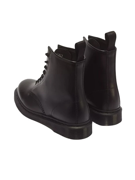 ANFIBI IN PELLE SMOOTH CON CUCITURE TONO SU TONO UNISEX ADULTO NERO