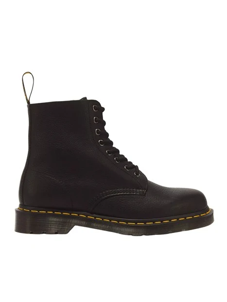 ANFIBI IN PELLE AMBASSADOR A 8 OCCHIELLI UOMO NERO
