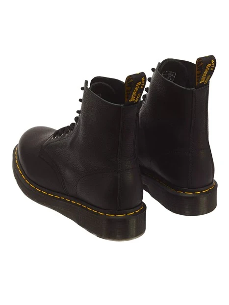 ANFIBI IN PELLE AMBASSADOR A 8 OCCHIELLI UOMO NERO