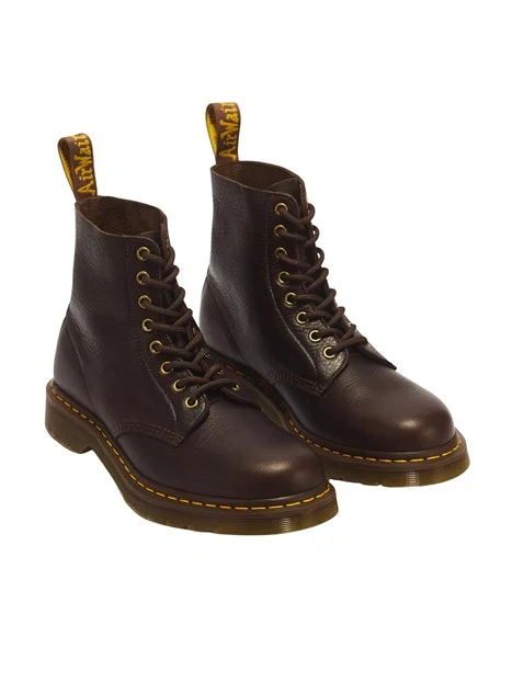 ANFIBI IN PELLE AMBASSADOR CON CUCITURE A CONTRASTO UNISEX ADULTO MARRONE