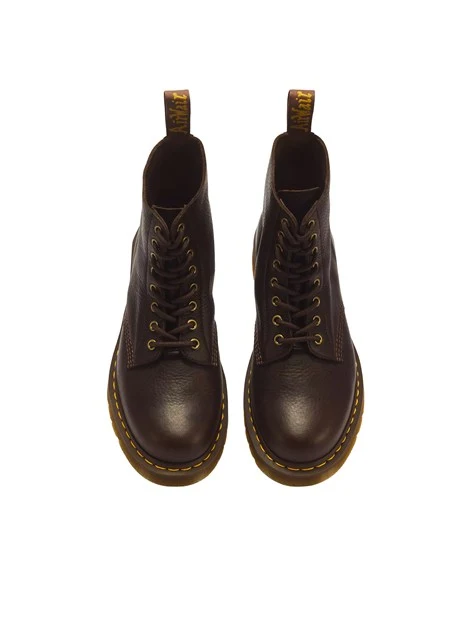 ANFIBI IN PELLE AMBASSADOR CON CUCITURE A CONTRASTO UNISEX ADULTO MARRONE