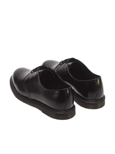 STRINGATE DERBY IN PELLE POLISHED SMOOTH CON FONDO BASSO UOMO NERO