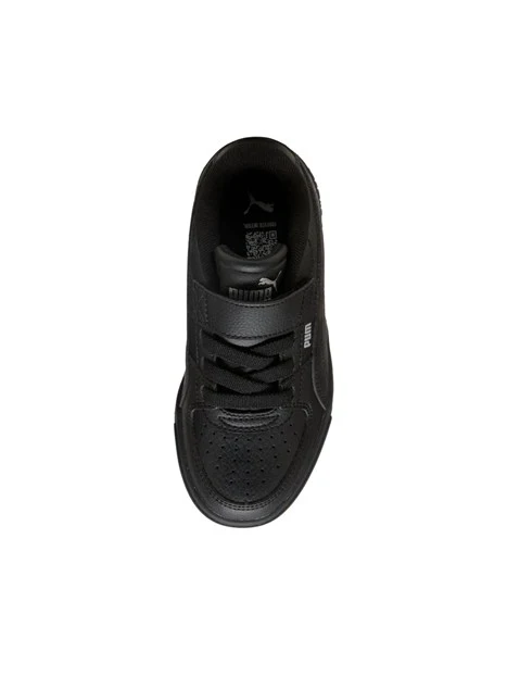 SNEAKERS BASSE RETRÒ CON STRAPPO BAMBINO NERO