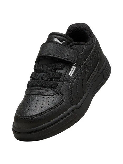 SNEAKERS BASSE RETRÒ CON STRAPPO BAMBINO NERO