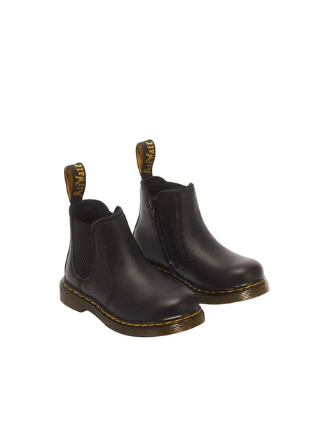 STIVALETTI CHELSEA IN PELLE SOFTY T CON ELASTICI UNISEX BAMBINO NERO