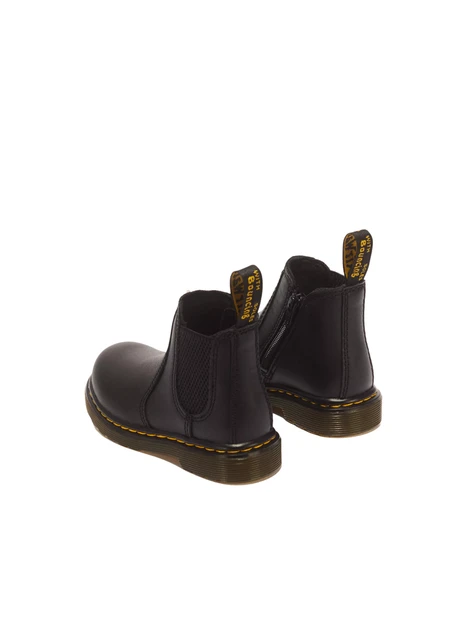 STIVALETTI CHELSEA IN PELLE SOFTY T CON ELASTICI UNISEX BAMBINO NERO