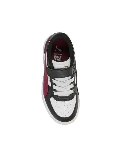 SNEAKERS BASSE STILE RETRÒ CON STRAPPO BAMBINO NERO