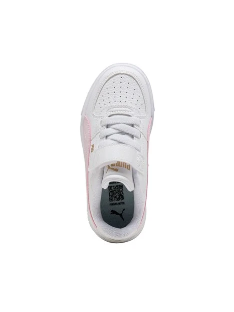 SNEAKERS BASSE RETRÒ CON STRAPPO BAMBINA BIANCO