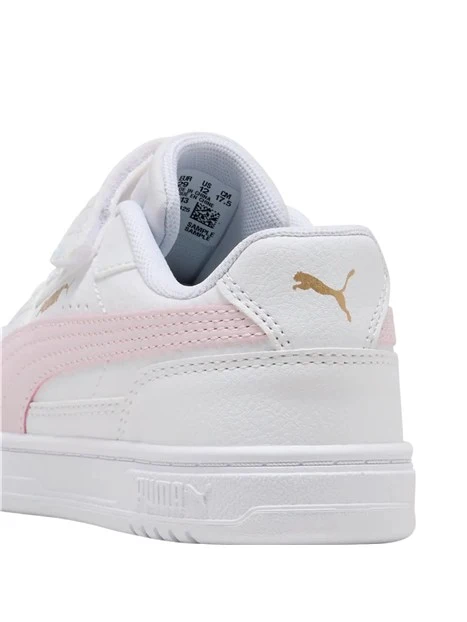 SNEAKERS BASSE RETRÒ CON STRAPPO BAMBINA BIANCO