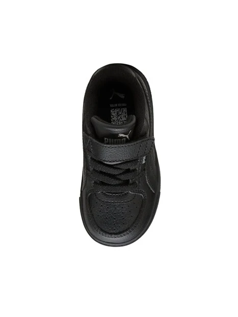SNEAKERS BASSE PRIMI PASSI RETRÒ CON STRAPPO BAMBINO NERO