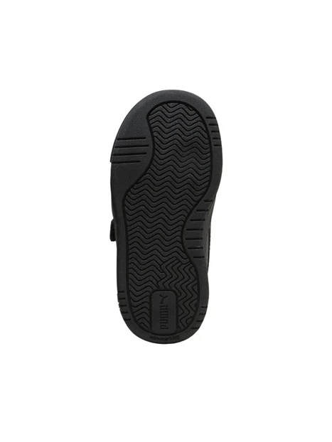 SNEAKERS BASSE PRIMI PASSI RETRÒ CON STRAPPO BAMBINO NERO