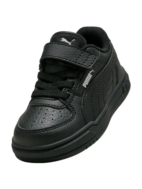 SNEAKERS BASSE PRIMI PASSI RETRÒ CON STRAPPO BAMBINO NERO