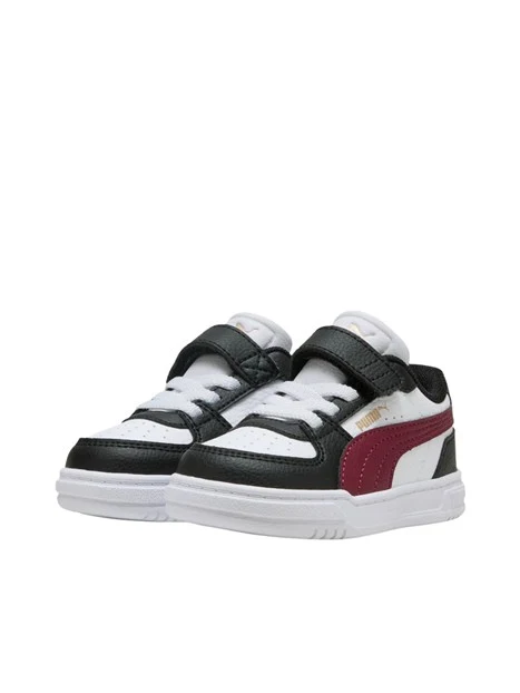 SNEAKERS BASSE PRIMI PASSI STILE RETRÒ CON STRAPPO UNISEX BAMBINO NERO