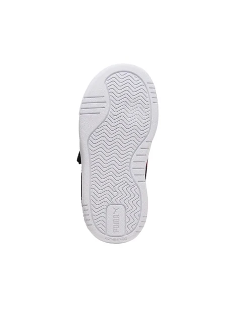 SNEAKERS BASSE PRIMI PASSI STILE RETRÒ CON STRAPPO UNISEX BAMBINO NERO