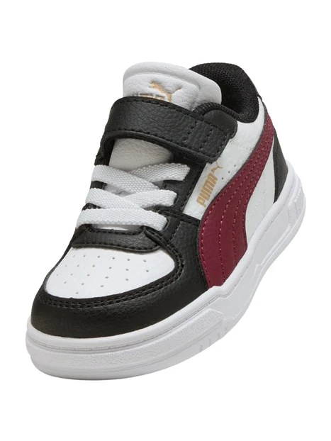 SNEAKERS BASSE PRIMI PASSI STILE RETRÒ CON STRAPPO UNISEX BAMBINO NERO