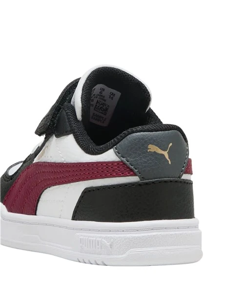 SNEAKERS BASSE PRIMI PASSI STILE RETRÒ CON STRAPPO UNISEX BAMBINO NERO