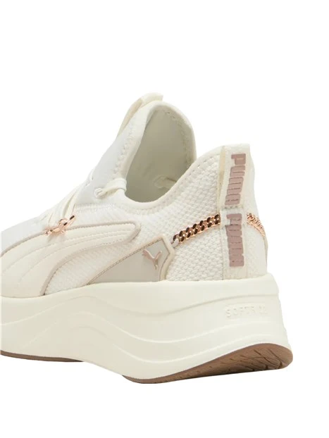 SNEAKERS BASSE CON CATENINA DONNA BIANCO