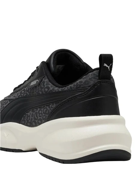 SNEAKERS PLATFORM ANIMALIER DONNA NERO