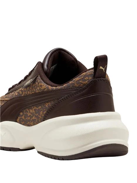 SNEAKERS PLATFORM ANIMALIER DONNA MARRONE