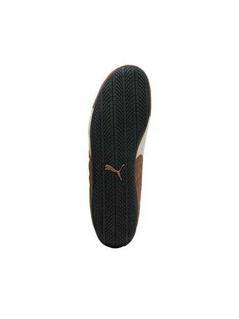 SNEAKERS BASSE IN PELLE SCAMOSCIATA STILE RACING DONNA MARRONE
