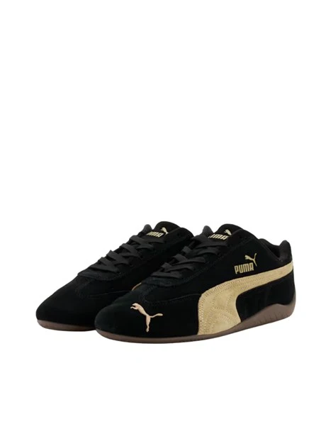 SNEAKERS BASSE IN SUEDE STILE RACING DONNA NERO