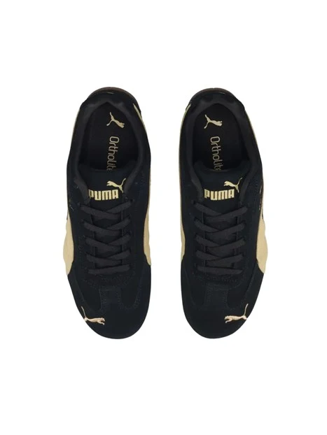 SNEAKERS BASSE IN SUEDE STILE RACING DONNA NERO