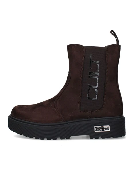 STIVALETTI TACCO BASSO CHELSEA T-733-W DONNA MARRONE
