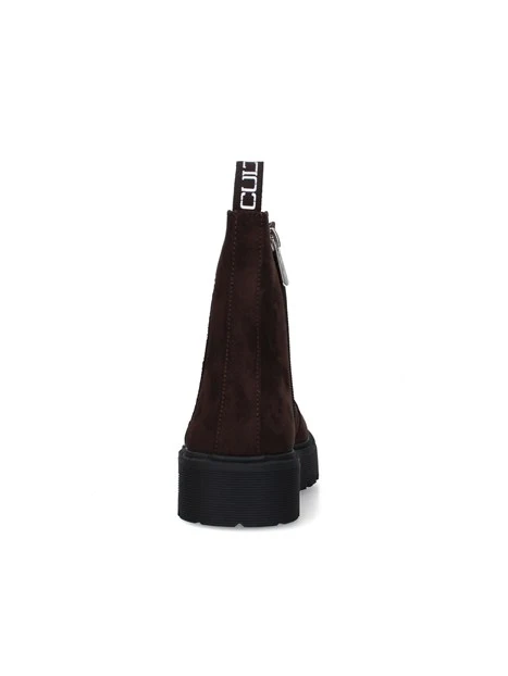 STIVALETTI TACCO BASSO CHELSEA T-733-W DONNA MARRONE