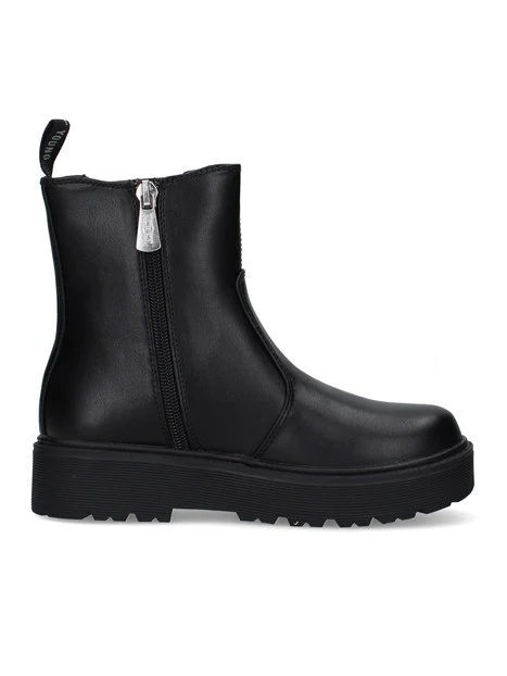 STIVALETTI TACCO BASSO CHELSEA T-733-W DONNA NERO