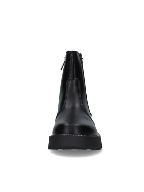 STIVALETTI TACCO BASSO CHELSEA T-745-W DONNA NERO