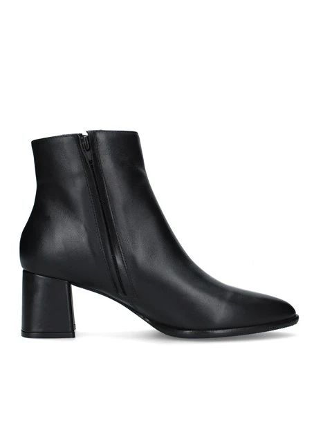 STIVALETTI TACCO ALTO CON LINEA AFFUSOLATA DONNA NERO