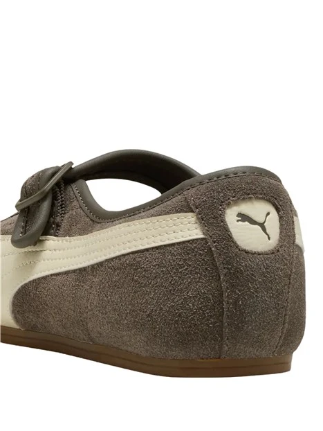 BALLERINE MARY JANE EFFETTO SUEDE DONNA MARRONE