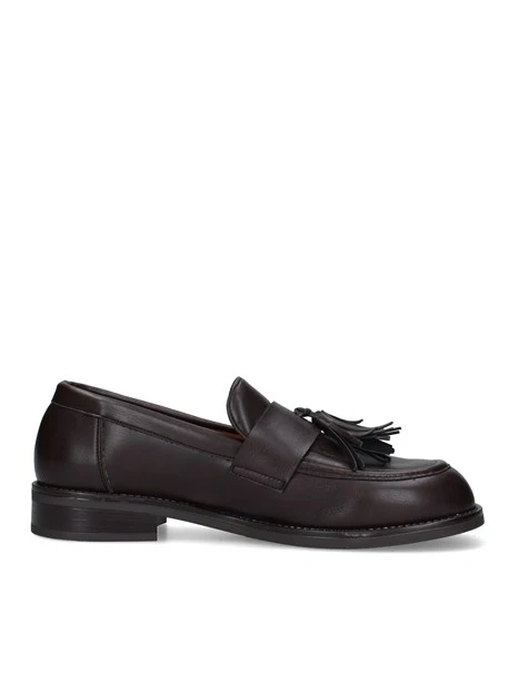 MOCASSINI CON NAPPE DONNA MARRONE