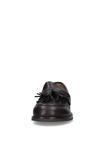 MOCASSINI CON NAPPE DONNA MARRONE