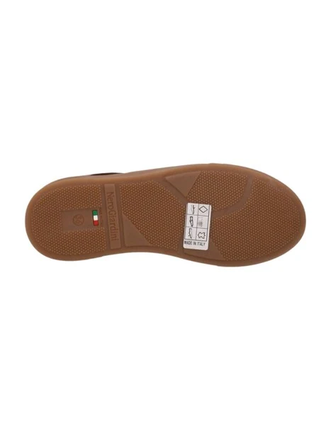 SNEAKERS BASSE IN CAMOSCIO CON BANDA LATERALE DONNA TESTA DI MORO