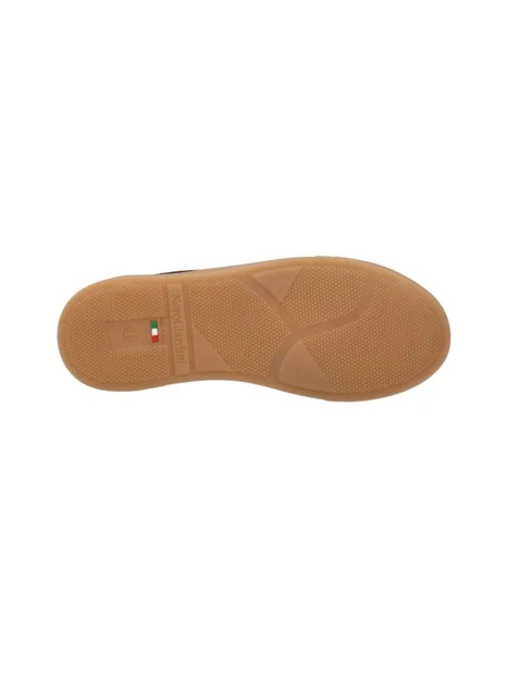 SNEAKERS BASSE IN CAMOSCIO CON BANDA LATERALE DONNA BORDEAUX