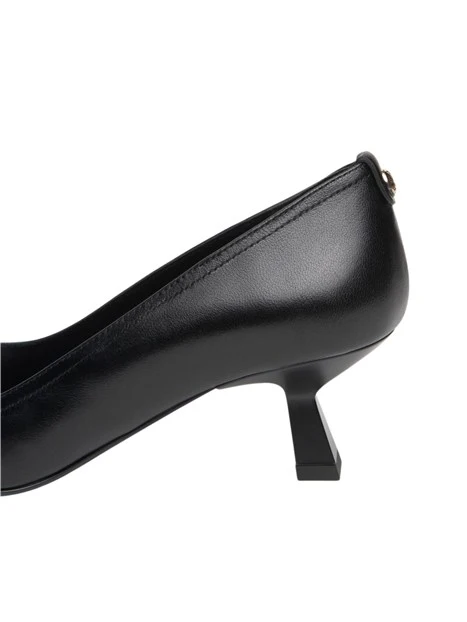 DÉCOLLETÉ CLASSIC ELEGANT IN PELLE DONNA NERO