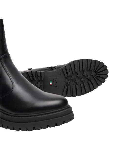 STIVALETTI TACCO BASSO A BLOCCO CHELSEA DONNA NERO