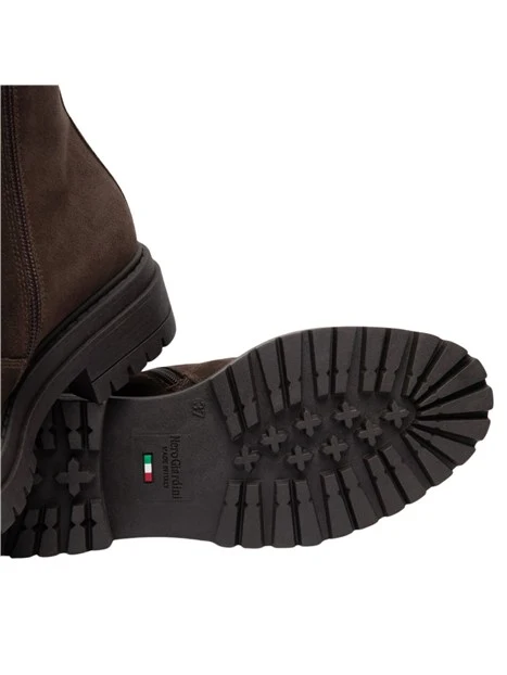 STIVALETTI TACCO BASSO A BLOCCO CHELSEA DONNA MARRONE