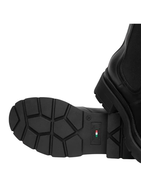 STIVALETTI A TACCO BASSO CHELSEA ELASTICO DONNA NERO